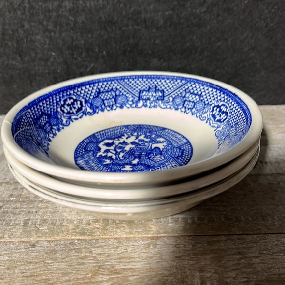 3 Blue Willow Fruit/Dessert (Sauce) Bowl - Picture 2 of 6